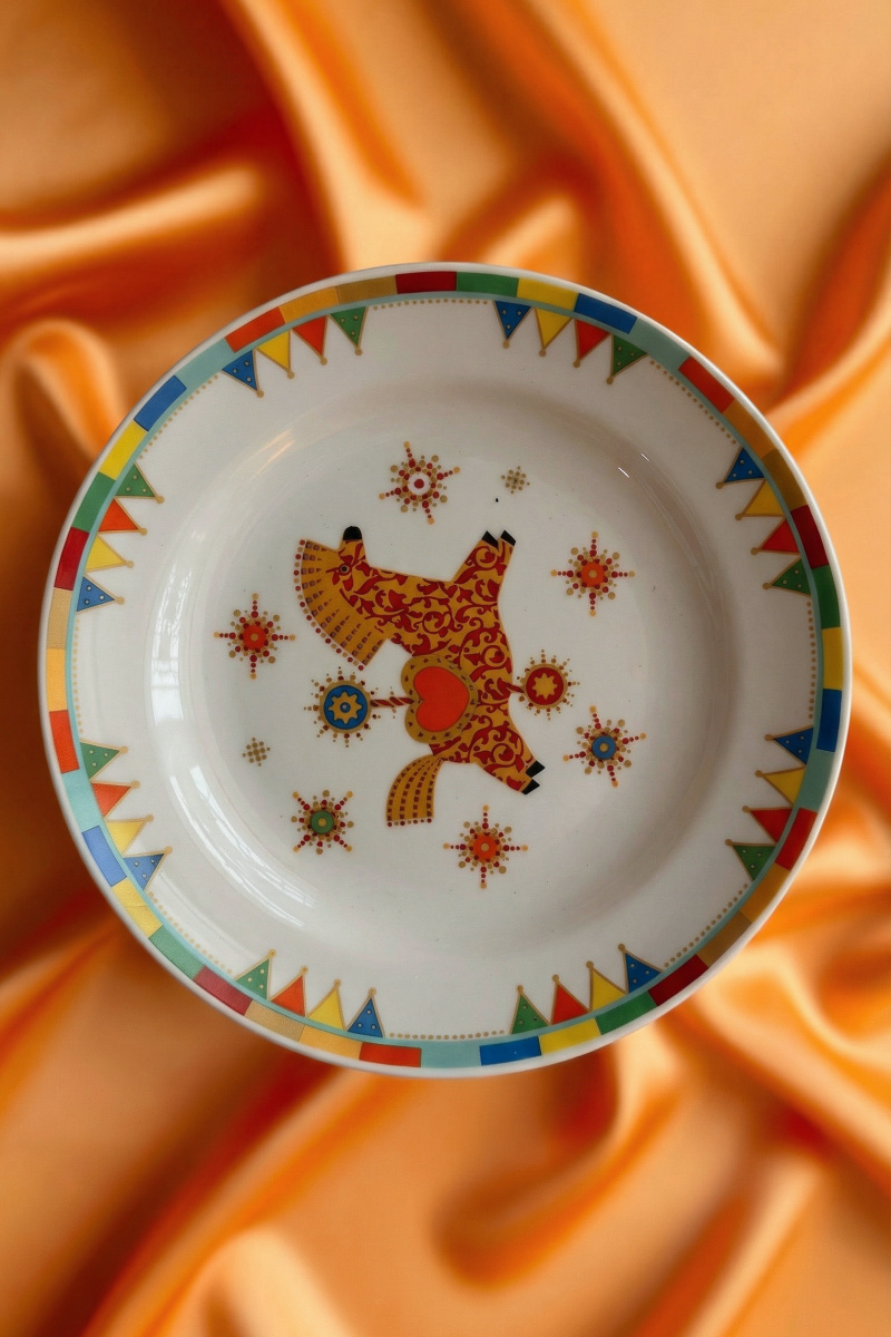 Тарелка 240 мелкая Гладкий край Чайная Карусель