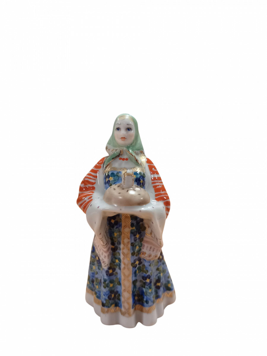 Скульптура"Добро пожаловать" хлеб-соль авт.Бржезицкая А.Д.  рос.Шапкина И.А.																														