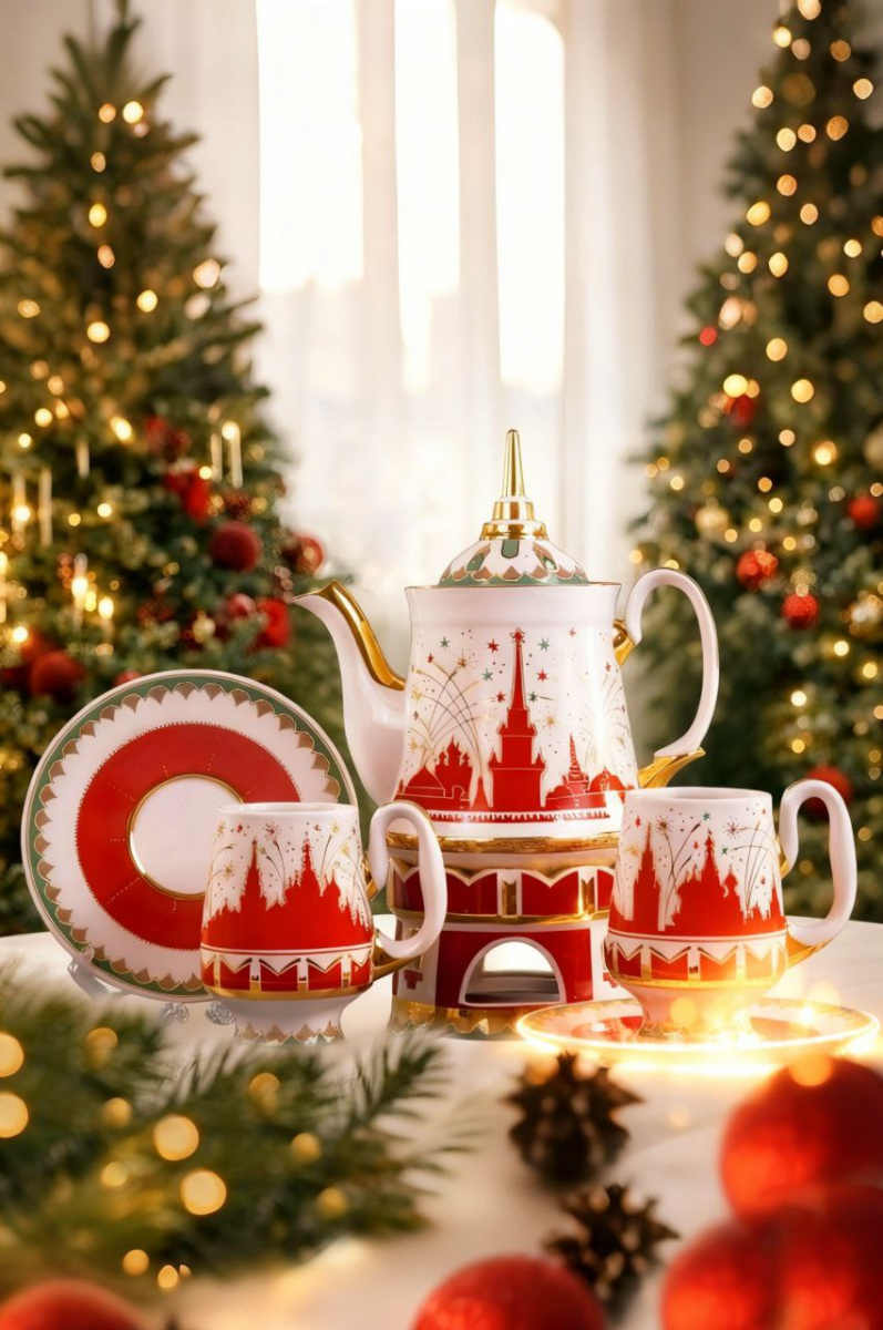 Сервиз чайный 6 предм.Праздничная Москва