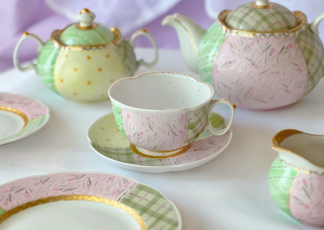 Сервиз чайный 15 предм.Подарочный Лоскутный авт.рос.Шапкина И.А,