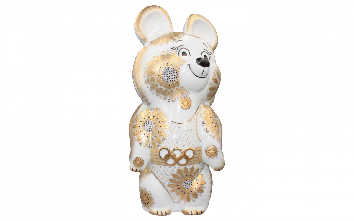 Скульптура"Мишка олимпийский"  авт.Садова Н.И.