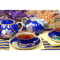 Сервиз чайный 15 предм. Тюльпан Красавица Синий