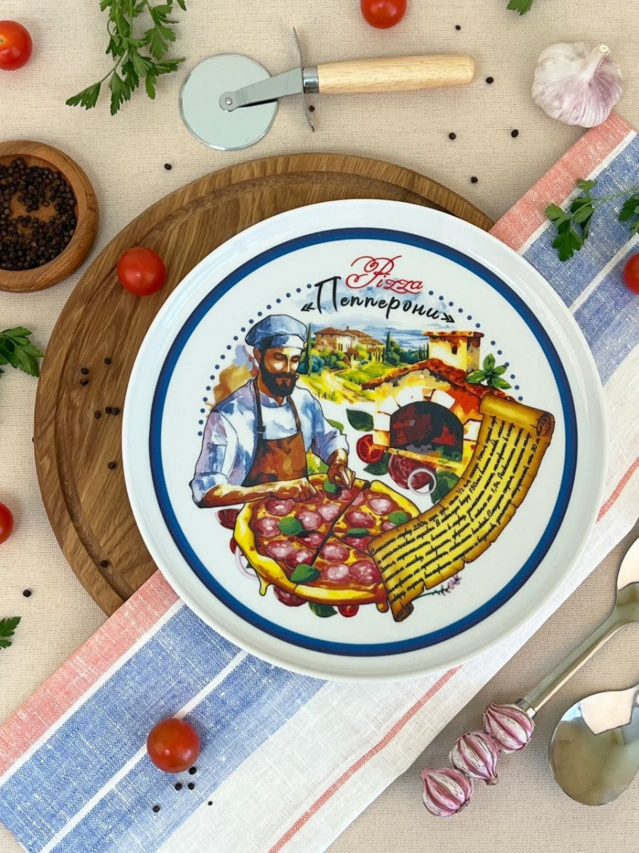 Поднос дл.300 мм Пицца Пепперони