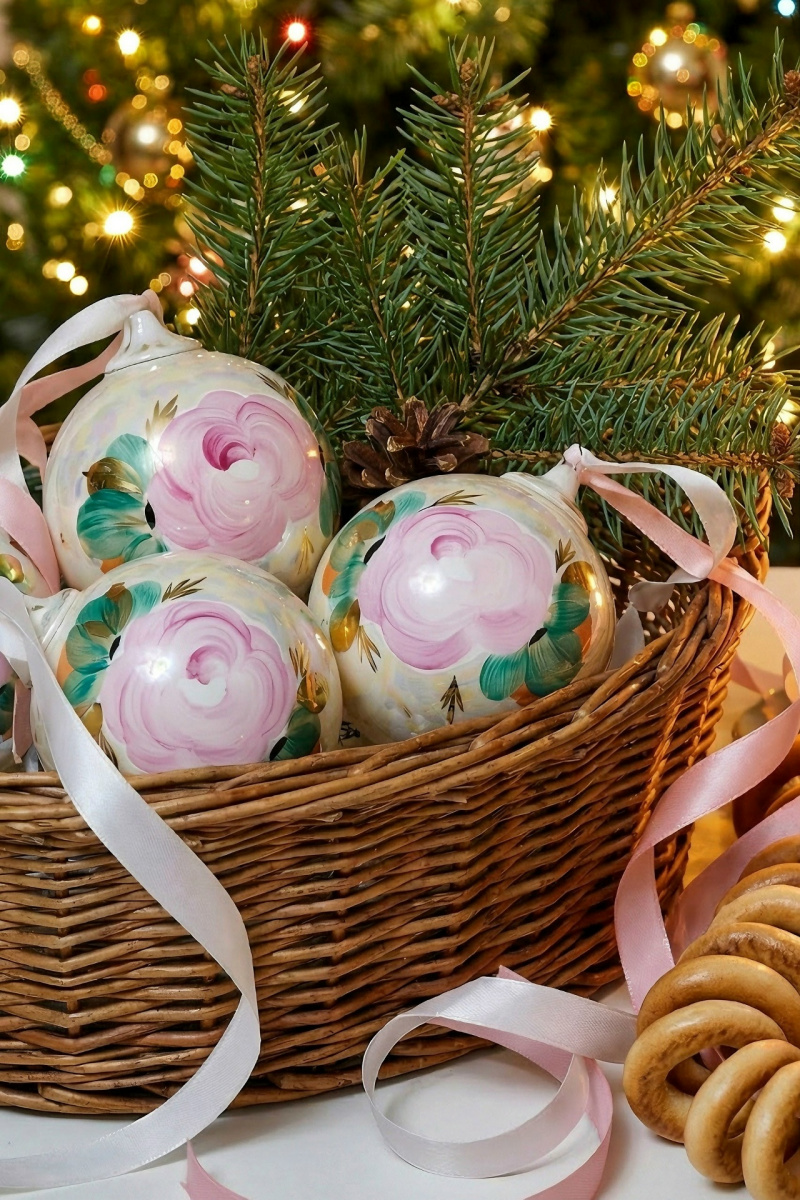 Шар новогодний 8 см Свадебный