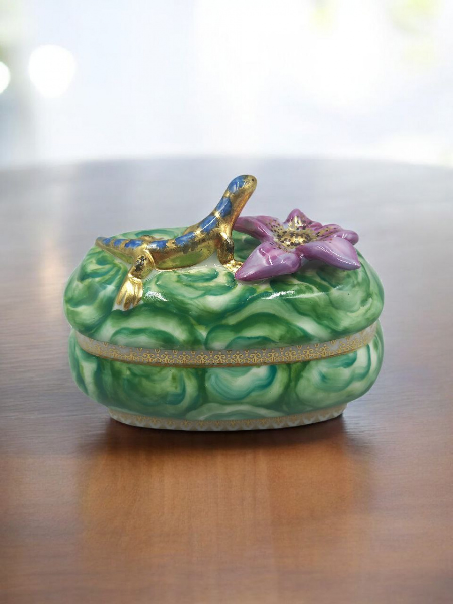 Шкатулка Ящерица авт.рос.Коришева Е.С.