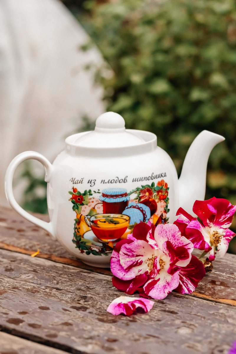 Чайник 1400 мл Янтарь Чай из плодов шиповника