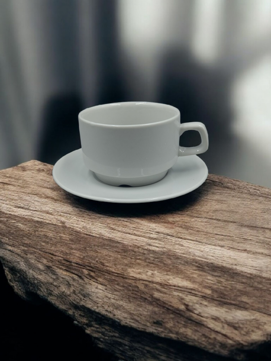 Набор чайный 12 предм. Штабелируемый 250 мл Белый