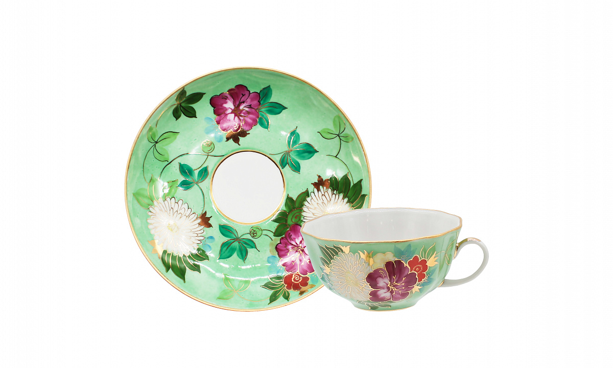 Сервиз чайный 15 пр. Тюльпан Музейная копия Астры