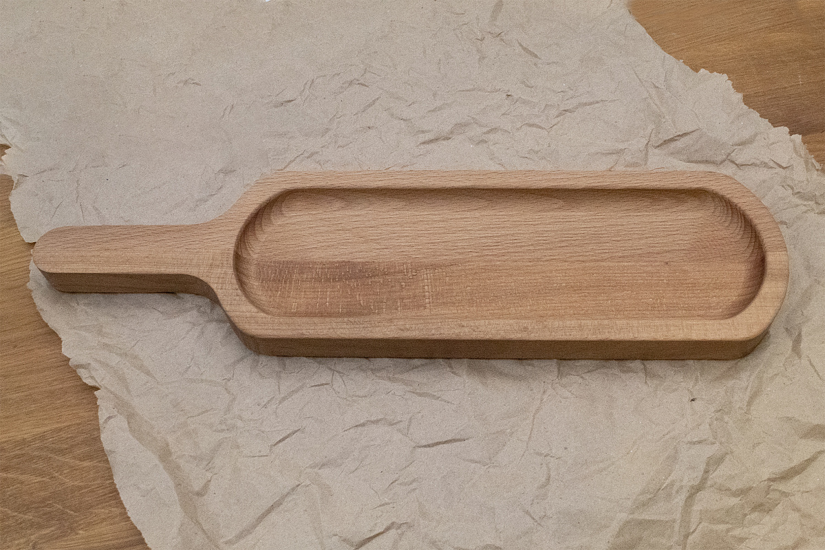 Блюдо Бутылка 380*100 мм Бук 